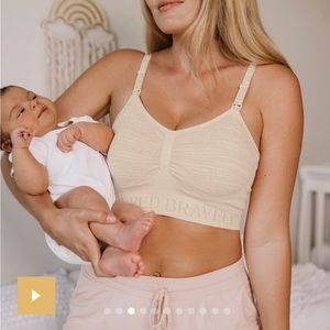 NWOT Kindred Bravely Sublime nursing/pumping bra, Size M, Color beige